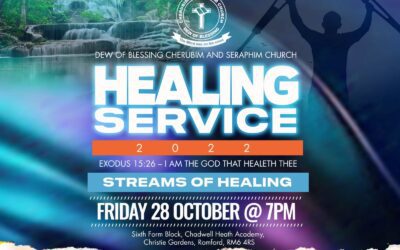 Annual Healing Service Friday 28th October 